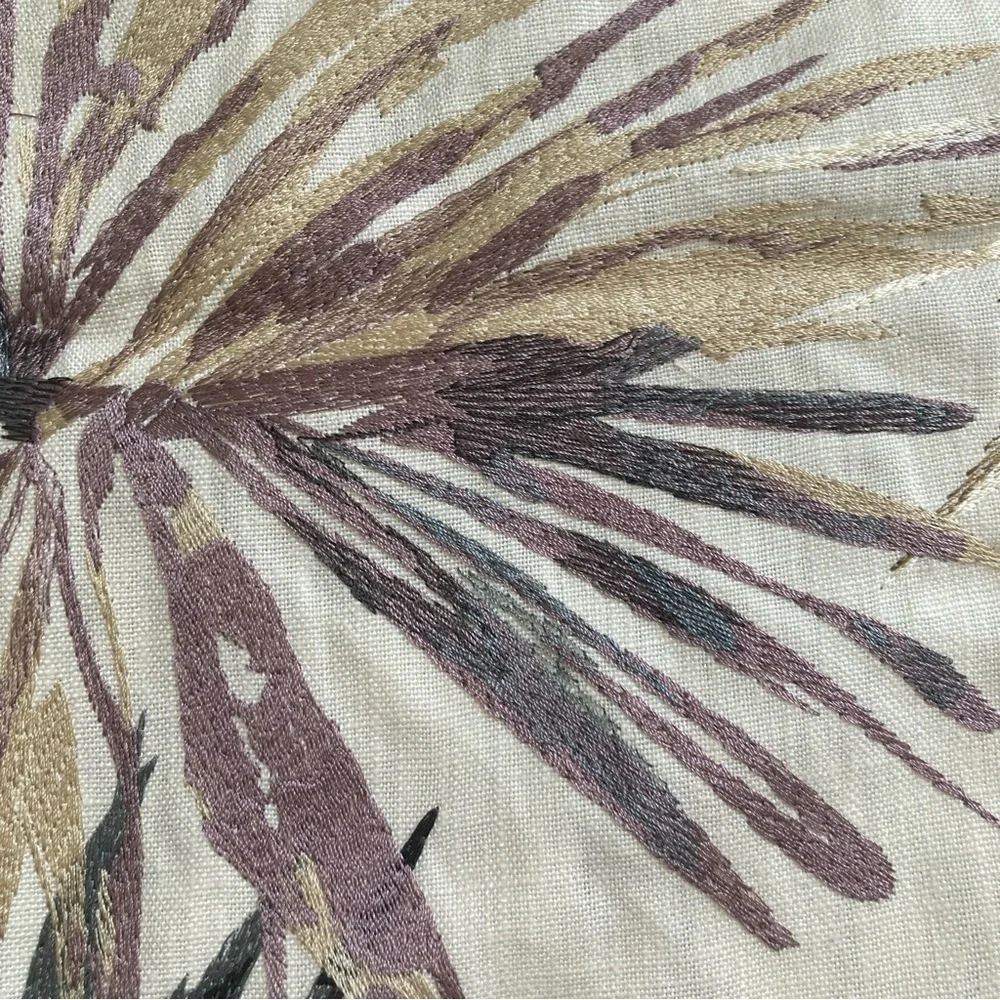 Harlequin Aucuba fabric 1 yard viscose linen blend embroidered luxury botanical